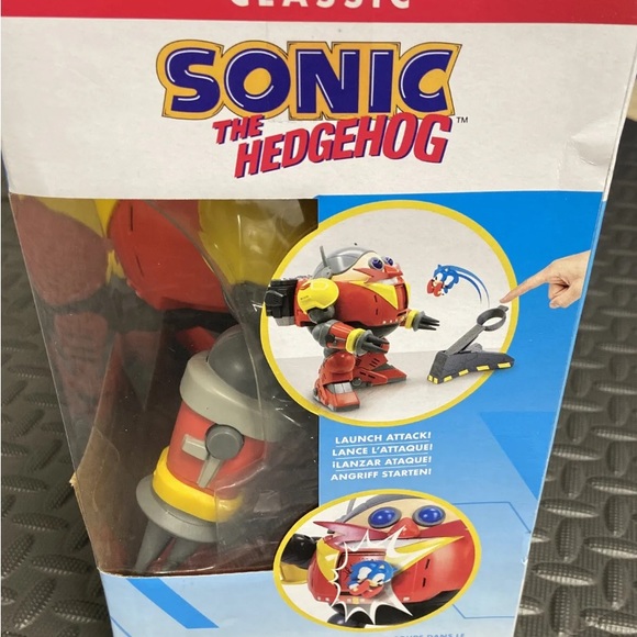 (OPEN BOX) Sonic The Hedgehog Giant Eggman Robot Battle Set with Catapult - Picture 3 of 6
